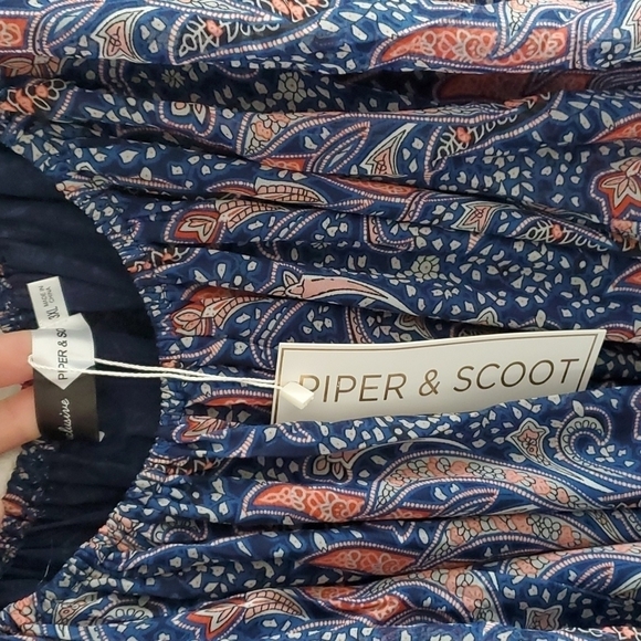 NWT Adley tiered floral boho maxi dress puff sleeve size 3x - Picture 4 of 8